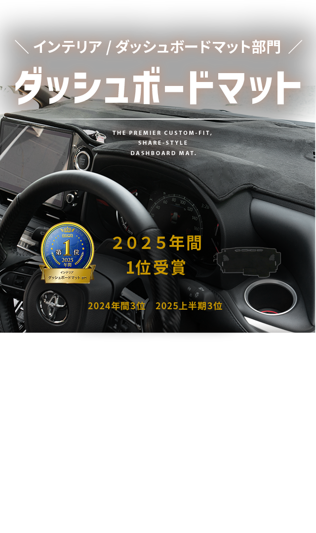 1位　ダッシュボードマット