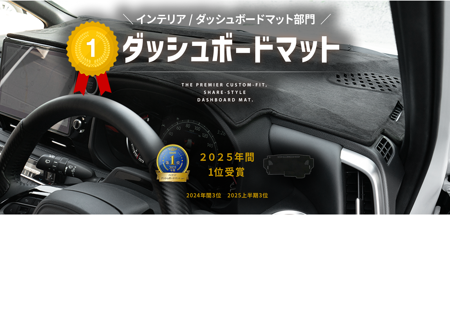 1位　ダッシュボードマット