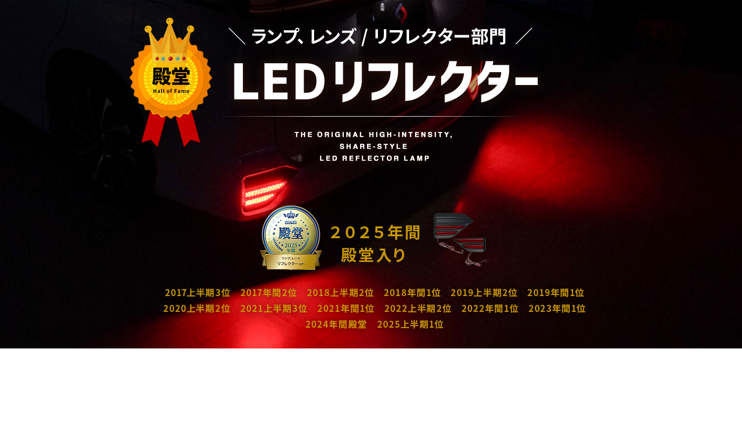 殿堂入り　LEDリフレクターランプ