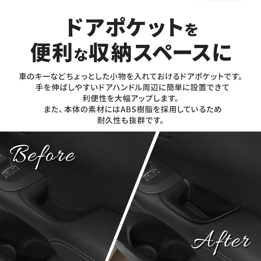 ZR-V RZ3 RZ4 RZ5 RZ6 専用 ドアハンドルポケット 2p