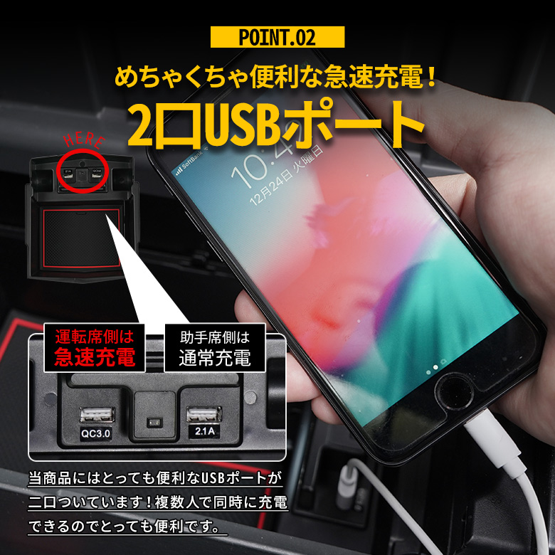 フォレスター Sk系 Usb 2ポート Led搭載 コンソールボックストレイ A フォレスター Sk系 Usb 2ポート Led搭載 コンソールボックストレイ A