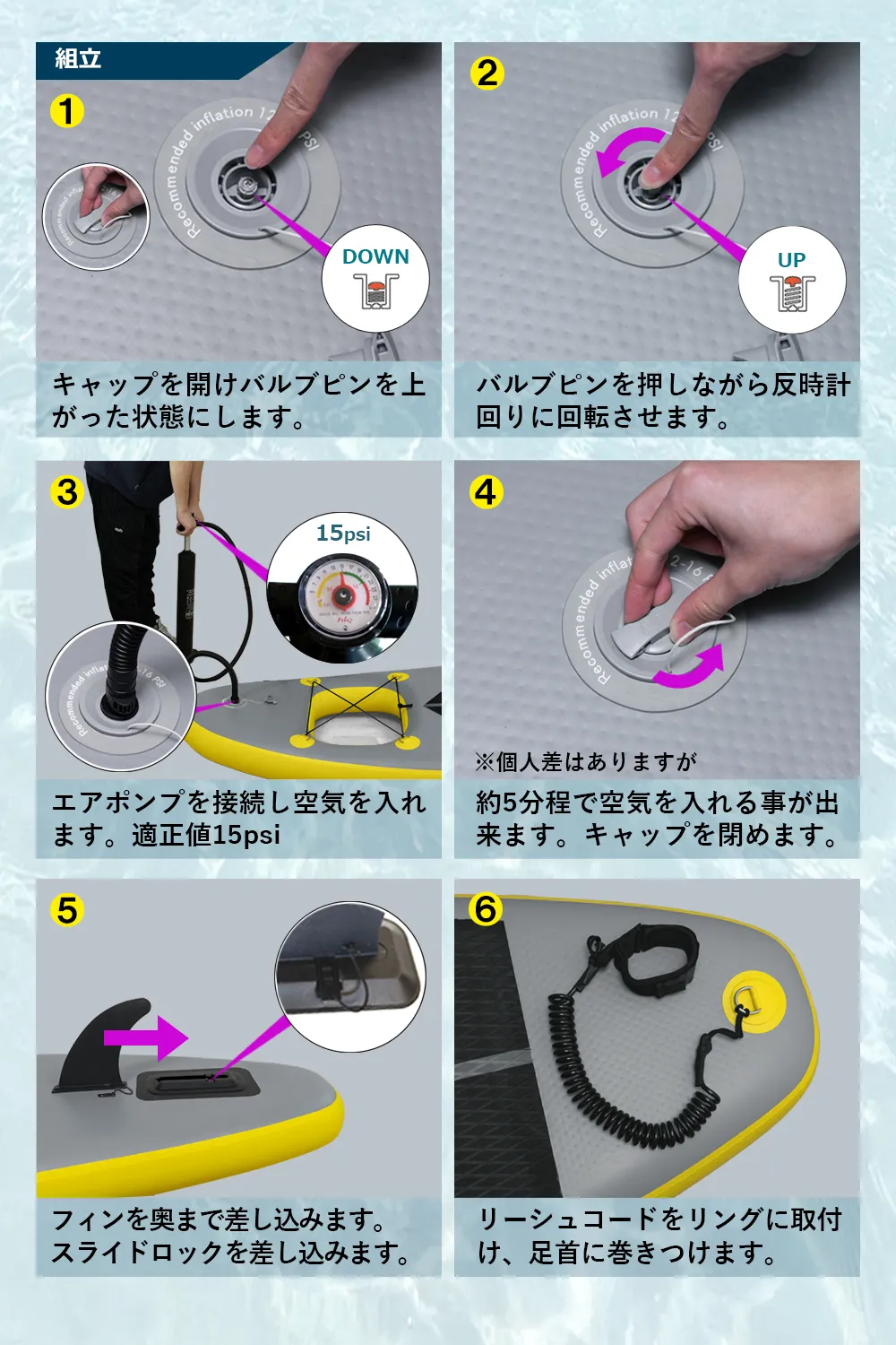 インフレータブル SUP 窓付き スタンドアップ パドルボード 300