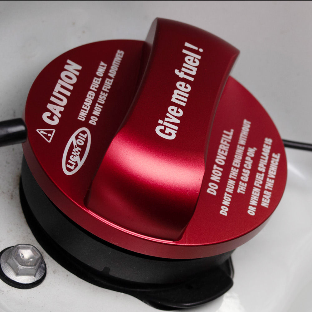 パスワードJDM　ガソリンキャップカバー　レッド　USDM　ズーマー　ラッカス Gas Cap Cover | Honda Ruckus | DROWsports
