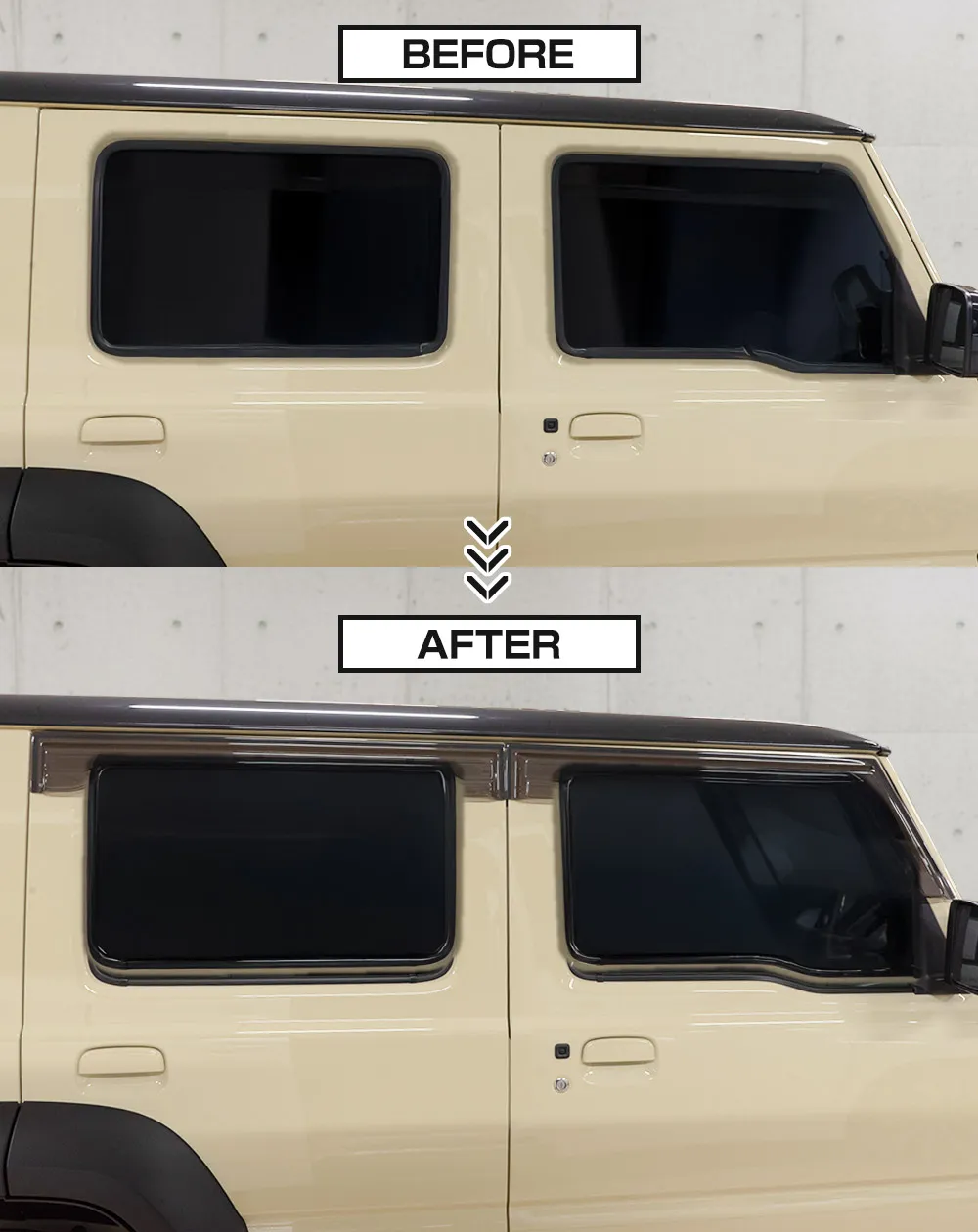 ジムニーノマド JC74 ドアバイザー 4p 運転席 助手席 リアドア