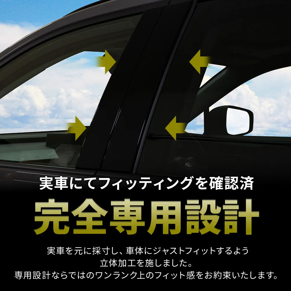 ルーフピラーカバー RAV4 60系 ピラーカバー 10p AXAP64 AXAN64 専用設計 外装パーツ