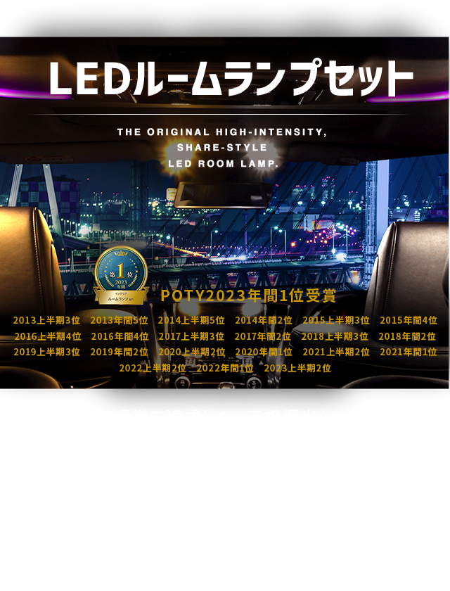 1位　LEDルームランプ