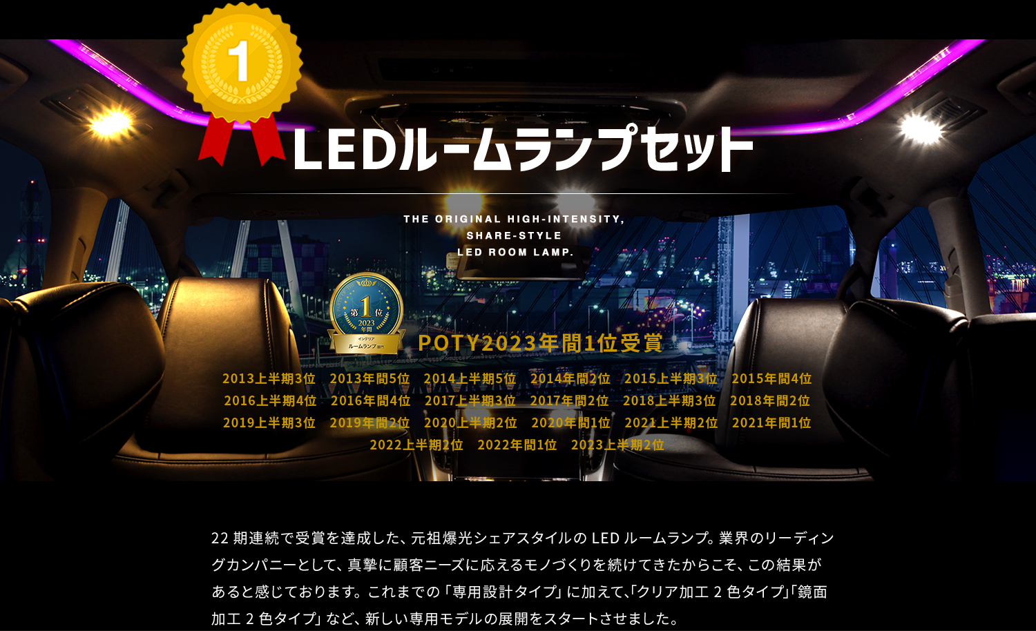 1位　LEDルームランプ