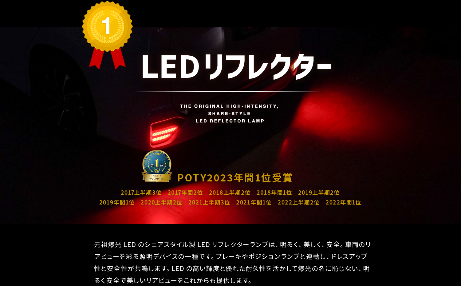1位　LEDリフレクター